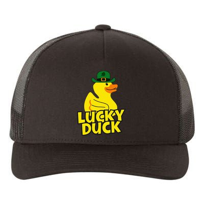 Lucky Duck Shamrock Rubber Ducky Funny St Patricks Day Yupoong Adult 5-Panel Trucker Hat