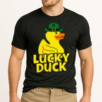 Lucky Duck Shamrock Rubber Ducky Funny St Patricks Day Performance Shirt
