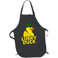Lucky Duck Shamrock Rubber Ducky Funny St Patricks Day Apron
