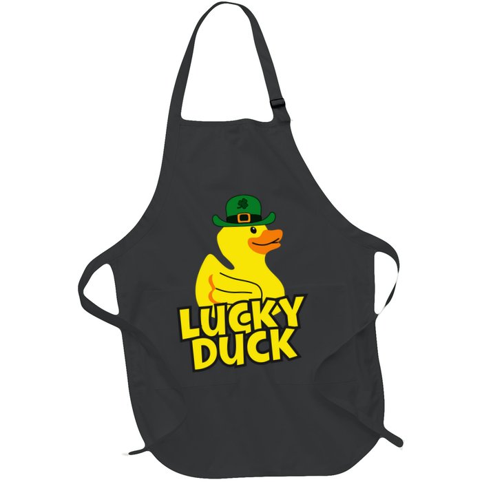 Lucky Duck Shamrock Rubber Ducky Funny St Patricks Day Apron