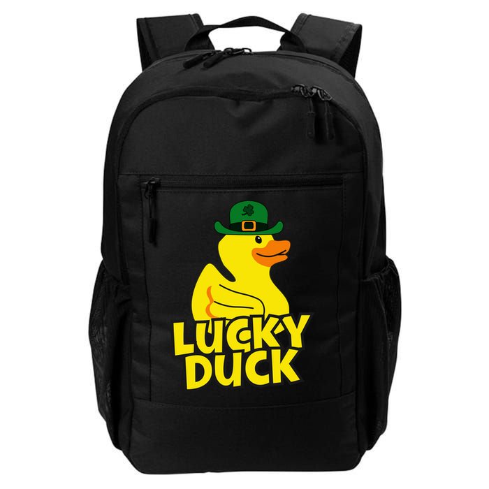 Lucky Duck Shamrock Rubber Ducky Funny St Patricks Day Backpack