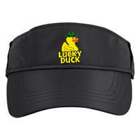Lucky Duck Shamrock Rubber Ducky Funny St Patricks Day Adult Drive Performance Visor