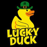 Lucky Duck Shamrock Rubber Ducky Funny St Patricks Day Bucket Hat