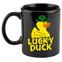 Lucky Duck Shamrock Rubber Ducky Funny St Patricks Day 11oz C Handle Ceramic Mug