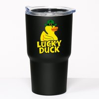 Lucky Duck Shamrock Rubber Ducky Funny St Patricks Day Tumbler