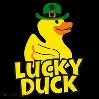 Lucky Duck Shamrock Rubber Ducky Funny St Patricks Day Youth Performance Sprint T-Shirt