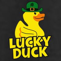 Lucky Duck Shamrock Rubber Ducky Funny St Patricks Day Microfiber Hand Towel