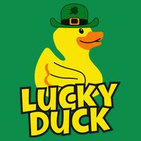 Lucky Duck Shamrock Rubber Ducky Funny St Patricks Day Toddler T-Shirt