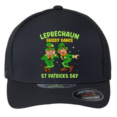 Leprechaun Dance St Patricks Day Funny Irish Flexfit Unipanel Trucker Cap