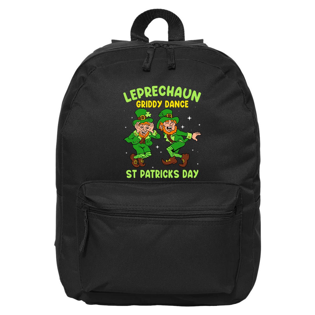 Leprechaun Dance St Patricks Day Funny Irish 16 in Basic Backpack