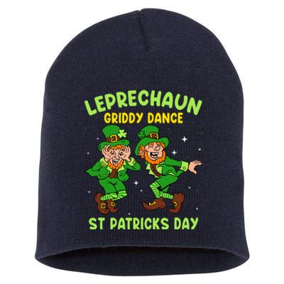 Leprechaun Dance St Patricks Day Funny Irish Short Acrylic Beanie