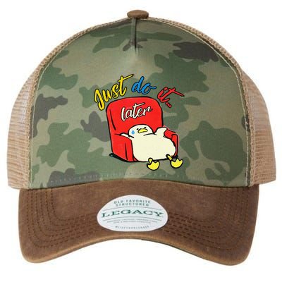 Lazy Duck Sit On The Sofa Do It Later Legacy Tie Dye Trucker Hat