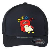 Lazy Duck Sit On The Sofa Do It Later Flexfit Unipanel Trucker Cap