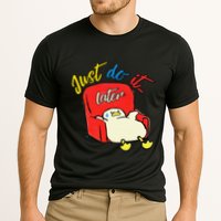 Lazy Duck Sit On The Sofa Do It Later Performance Shirt