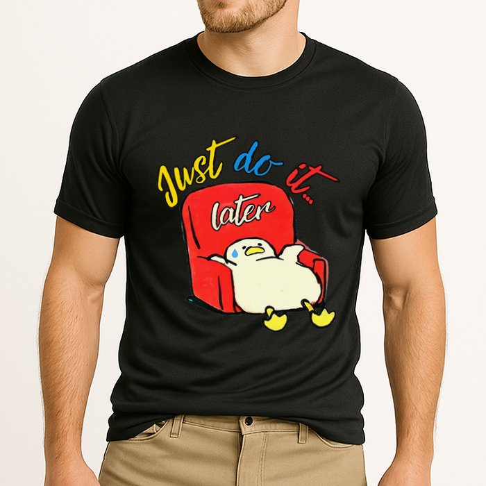 Lazy Duck Sit On The Sofa Do It Later Performance Shirt
