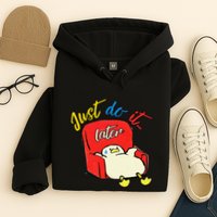 Lazy Duck Sit On The Sofa Do It Later Hoodie