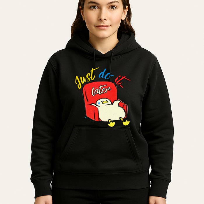 Lazy Duck Sit On The Sofa Do It Later Hoodie