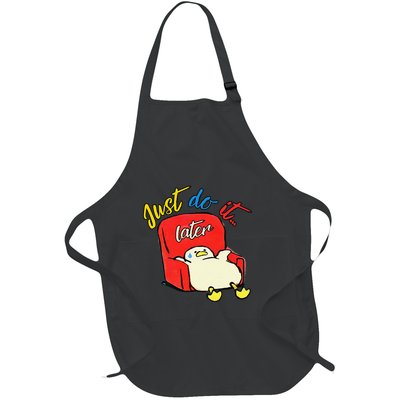 Lazy Duck Sit On The Sofa Do It Later Full-Length Apron With Pockets