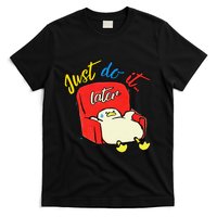 Lazy Duck Sit On The Sofa Do It Later T-Shirt
