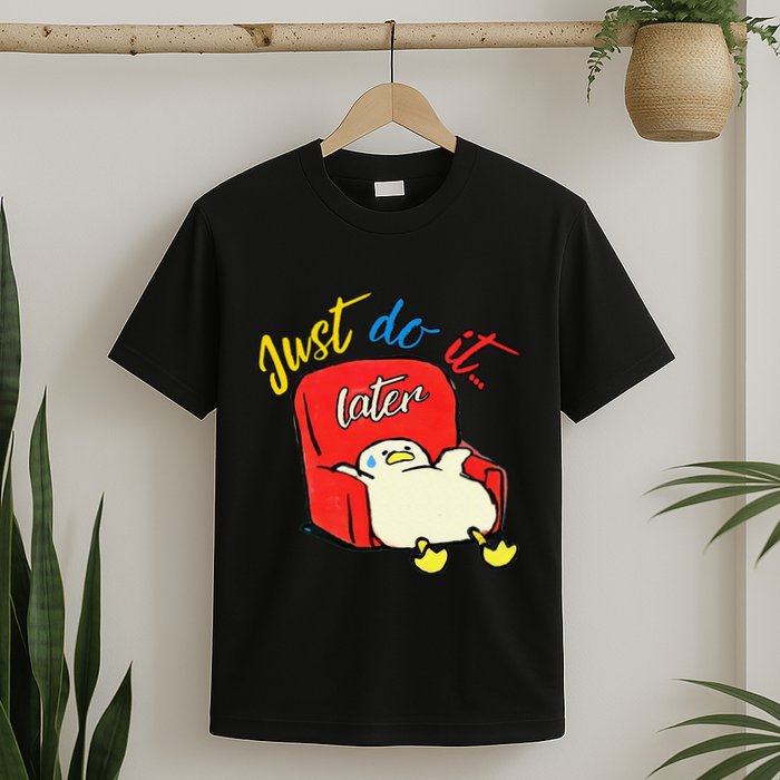 Lazy Duck Sit On The Sofa Do It Later T-Shirt