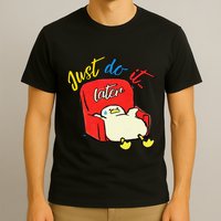 Lazy Duck Sit On The Sofa Do It Later T-Shirt