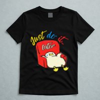 Lazy Duck Sit On The Sofa Do It Later T-Shirt