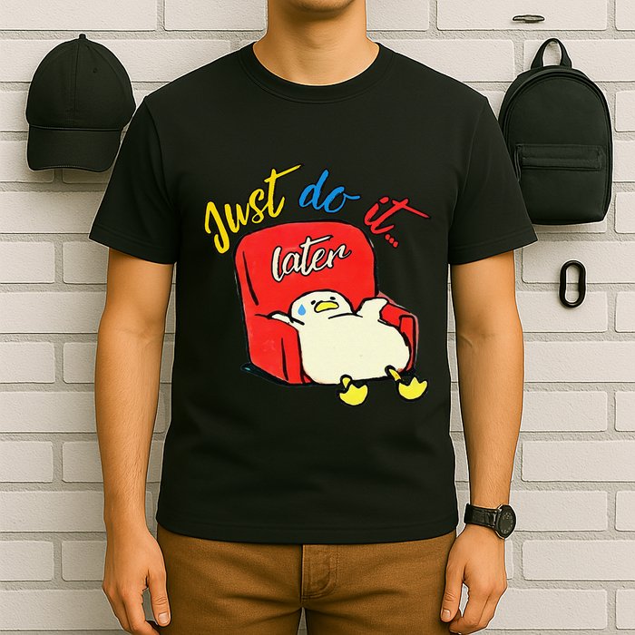 Lazy Duck Sit On The Sofa Do It Later T-Shirt