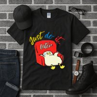 Lazy Duck Sit On The Sofa Do It Later Tall T-Shirt
