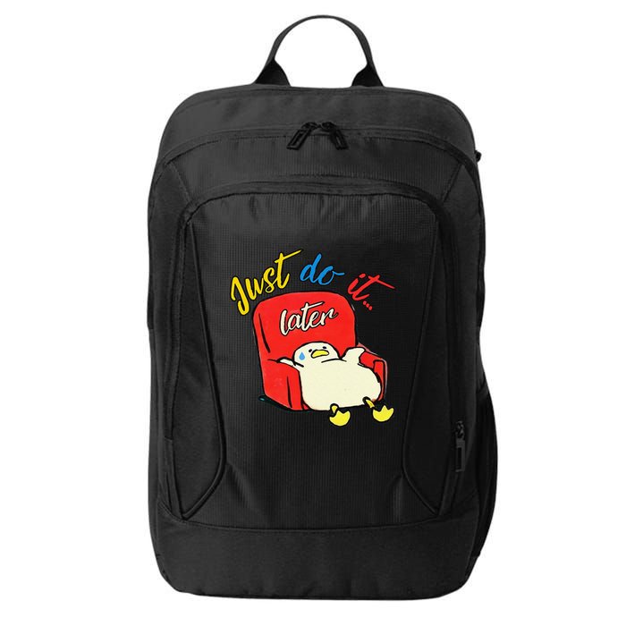 Lazy Duck Sit On The Sofa Do It Later City Backpack