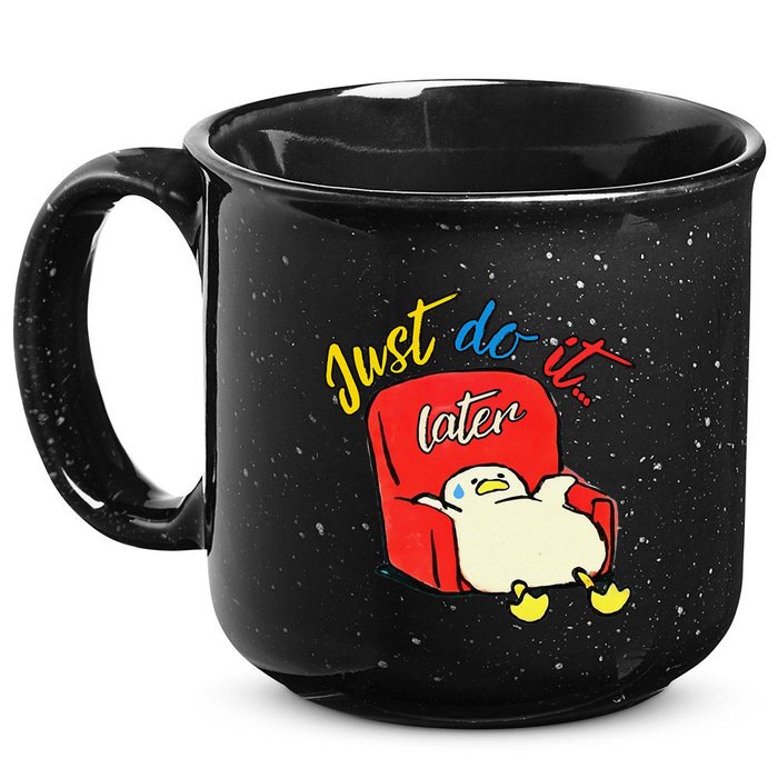 Lazy Duck Sit On The Sofa Do It Later 15oz Campfire Ceramic Mug