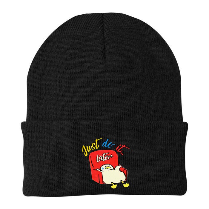 Lazy Duck Sit On The Sofa Do It Later Beanie