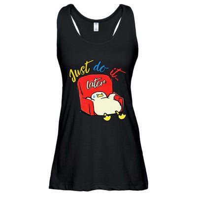 Lazy Duck Sit On The Sofa Do It Later Ladies Essential Flowy Tank