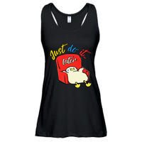 Lazy Duck Sit On The Sofa Do It Later Ladies Essential Flowy Tank
