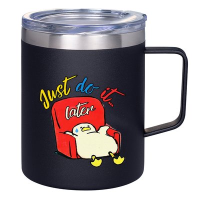 Lazy Duck Sit On The Sofa Do It Later 12oz Stainless Steel Coffee Mug