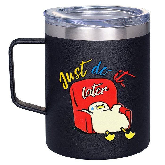 Lazy Duck Sit On The Sofa Do It Later 12oz Stainless Steel Coffee Mug