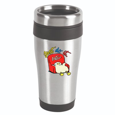 Lazy Duck Sit On The Sofa Do It Later 16oz Travel Tumbler