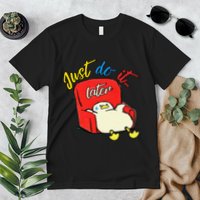 Lazy Duck Sit On The Sofa Do It Later Premium T-Shirt