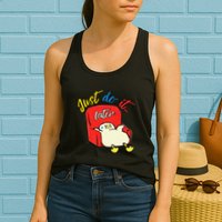 Lazy Duck Sit On The Sofa Do It Later Womens Tank Top