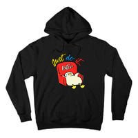 Lazy Duck Sit On The Sofa Do It Later Tall Hoodie