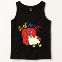 Lazy Duck Sit On The Sofa Do It Later Tank Top