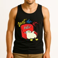 Lazy Duck Sit On The Sofa Do It Later Tank Top