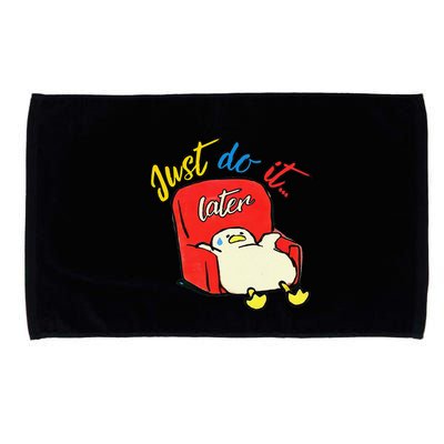 Lazy Duck Sit On The Sofa Do It Later Microfiber Hand Towel