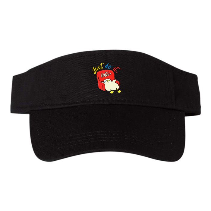 Lazy Duck Sit On The Sofa Do It Later Valucap Bio-Washed Visor