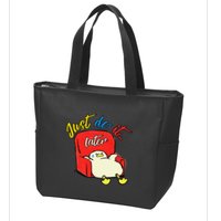 Lazy Duck Sit On The Sofa Do It Later Zip Tote Bag