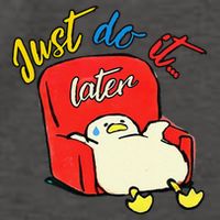 Lazy Duck Sit On The Sofa Do It Later Vector Backpack