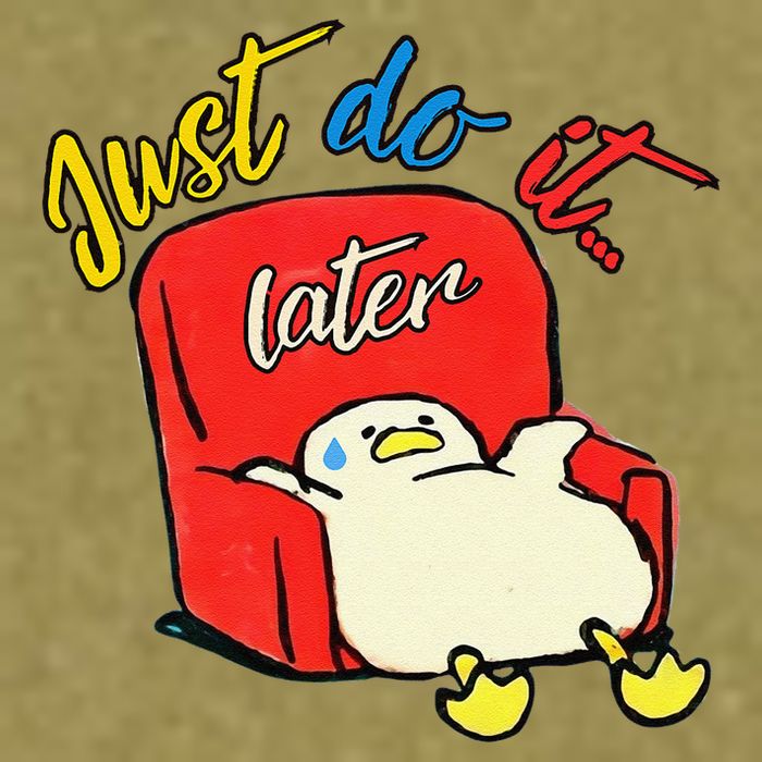 Lazy Duck Sit On The Sofa Do It Later Garment-Dyed Women's Muscle Tee