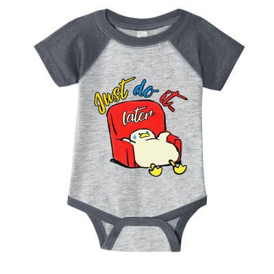 Lazy Duck Sit On The Sofa Do It Later Infant Baby Jersey Bodysuit