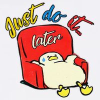 Lazy Duck Sit On The Sofa Do It Later Garment-Dyed Sweatshirt