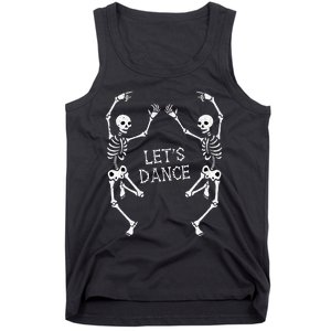 LetS Dance Skeleton Skull Dance Of Death Tank Top