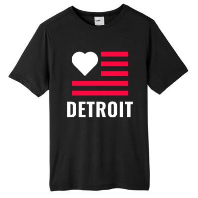 Love Detroit Simple Flag Type Tall Fusion ChromaSoft Performance T-Shirt